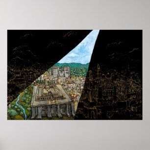 Licht over de tempel, Jonathan Kis-Lev Poster