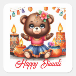 Licht Over Duisternis Vierkante Sticker