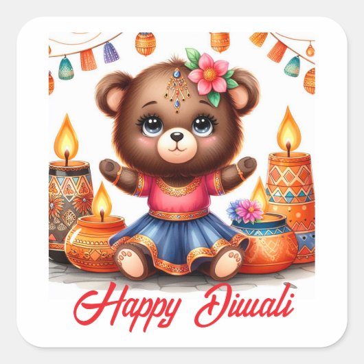 Licht Over Duisternis Vierkante Sticker (Voorkant)