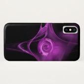 LICHT PAARS FRACTAAL ROOS Case-Mate iPhone CASE (Achterkant (horizontaal))