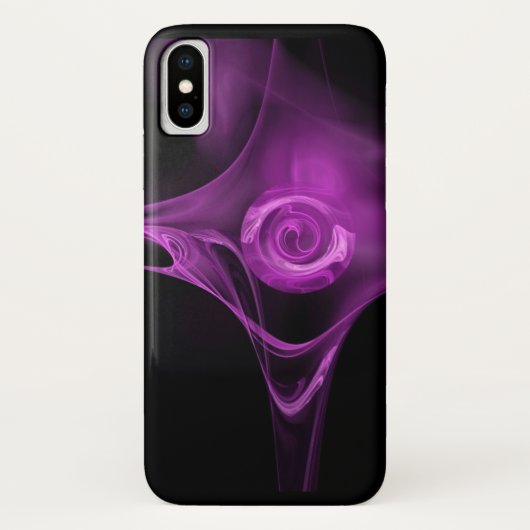 LICHT PAARS FRACTAAL ROOS Case-Mate iPhone CASE (Achterkant)