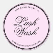 Licht Paars Lila Etiket op de wasmachine (Voorkant)