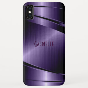 Licht Paars modern geometrisch ontwerp iPhone XS Max Hoesje