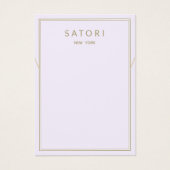 Licht Paars Rand Ketting Bracelet Display Visitekaartje (Voorkant)