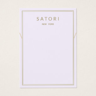 Licht Paars Rand Ketting Bracelet Display Visitekaartje