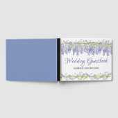 Licht Paarse Bloemen gepersonaliseerde bruiloft Gastenboek (Volledig)