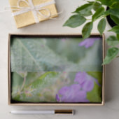 Licht Paarse Geranium Wildflower Botanische Foto Tissuepapier (Geschenk)