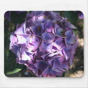 Licht Paarse hydrangeventilator Muismat
