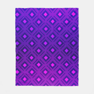 Licht Paarse lay-out met lijnen, rechthoek. Winkel Fleece Deken