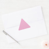 Licht Pastel Roze Driehoek Sticker (Envelop)