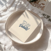 Licht perzik retro funky moderne bruiloft details informatiekaartje