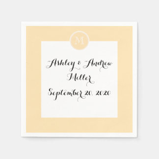 Licht Perzikkleurig hoog-eindgekleurd Servetten