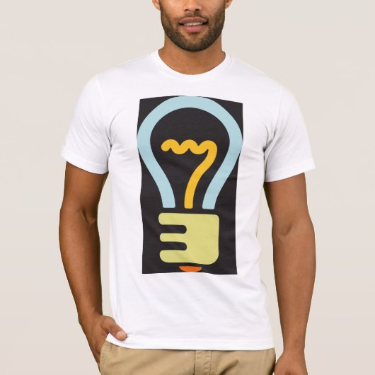 Licht pictogram Mannen T-shirt (Voorkant)
