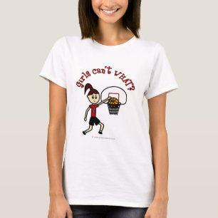 Licht rode vrouwen Basketball T-shirt