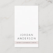 Licht roos grijs kleurenblok modern minimaal visitekaartje (Voorkant)