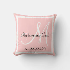 Licht Roos Roze bruiloft keepaardkussen Kussen