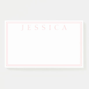 Licht Roos Roze   JOUW NAAM Post-it® Notes