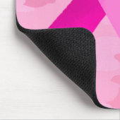 Licht roze Camouflage Roze Lint Datum Muismat (Hoek)