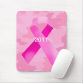 Licht roze Camouflage Roze Lint Datum Muismat (Met muis)