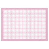 Licht Roze Check Tafelkleed voor Chic Interieurs (Voorkant (Horizontaal))