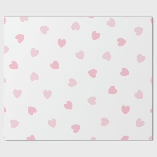 Licht roze hart getextureerd inpakpapier (Vlak)