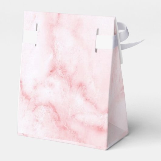 Licht roze marmeren gunst doos bedankdoosjes (Achterkant)
