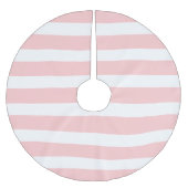 Licht roze preppy strepen kerstboom rok (Voorkant)