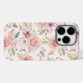 Licht roze rozen patroon Hoesje-Mate iPhone c Case-Mate iPhone Case (Achterkant (horizontaal))