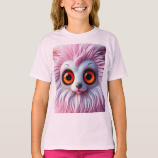 Licht-Roze-Schattig T-shirt