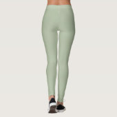 Licht Sage Groen Effen Kleur Leggings (Achterkant)