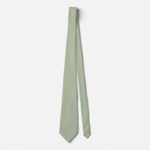 Licht Sage Groen Effen Kleur Stropdas