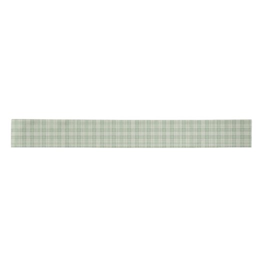 Licht salie groen plaid lint (Voorkant)