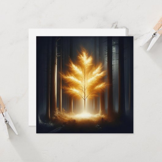 Licht schetsen kaart (Voorkant / Achterkant in situ)