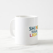 Licht schetsen koffiemok (Voorkant links)
