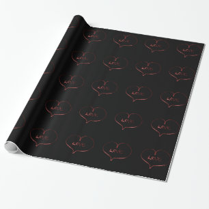 Licht schilderend hart cadeaupapier