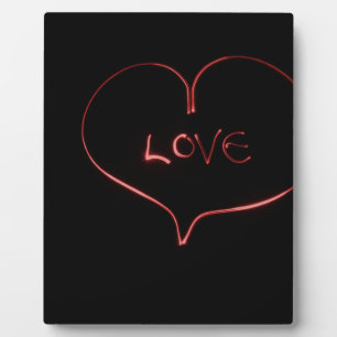 Licht schilderend hart fotoplaat