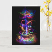 Licht schilderij, veelkleurig kaart (Gele Bloem)