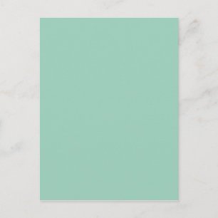 Licht Seafoam Green Mode Color Trend Zee Schuimrub Briefkaart