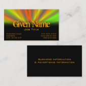 Licht Show Fractal Art Visitekaartje (Voorkant / Achterkant)