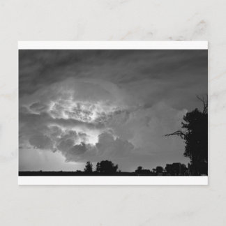 Licht Show zwart-wit Briefkaart