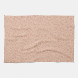 Licht Sinaasappel Bloemen All-Over Print Schort Theedoek
