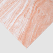 Licht Sinaasappel en wit marmeren patroon Tissuepapier (Detail)