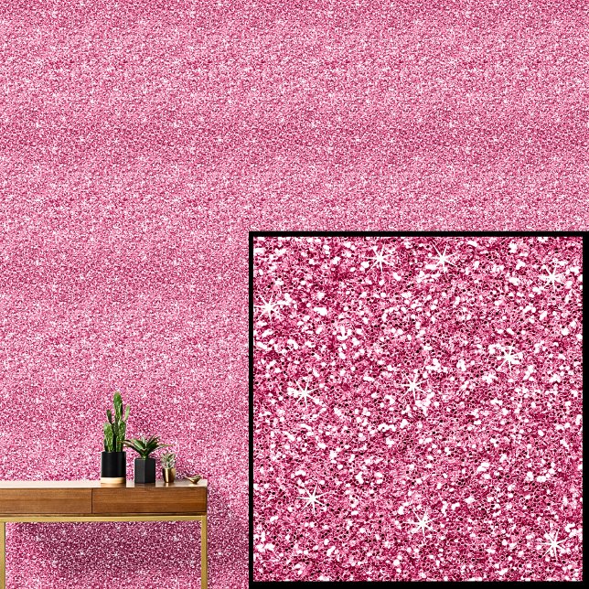 Licht stoffig Dusky Bright Pink Sparkle Behang (Creator heeft geüpload)
