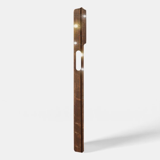Licht String op eikenhout Case-Mate iPhone Case (Achterkant / Rechts)