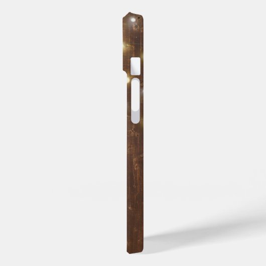 Licht String op eikenhout Case-Mate iPhone Case (Achterkant / Links)