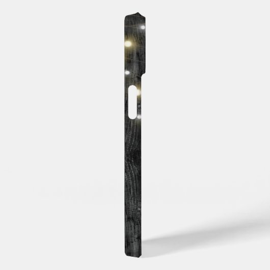 Licht String op zwart hout Case-Mate iPhone Case (Achterkant / Rechts)