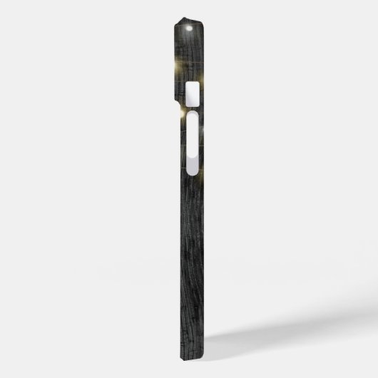 Licht String op zwart hout Case-Mate iPhone Case (Achterkant / Links)
