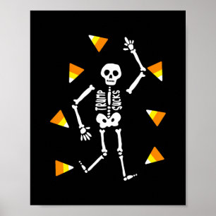 Licht Subtiele Weerstands Skelet Trump Halloween K Poster