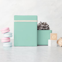 Licht Teal Effen Inpakpapierrol