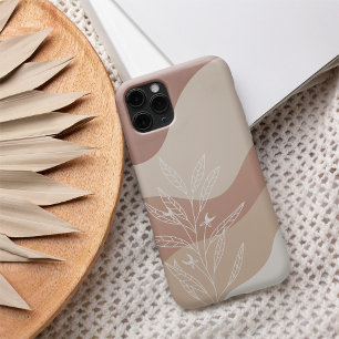 Licht Terracotta Boho Colour Flow Botanisch iPhone 16 Hoesje